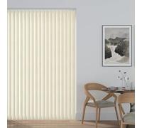 Made to Measure Vertical Blind Replacement Slats - 89mm Wide Polyester Fabric Louvres - California - Colour Options - With Top Hangers, Weights & Chains (Sand)
