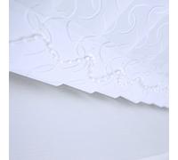 Made To Measure Vertical Blind Replacement Slats in 3.5" wide Lapwing White Fabric