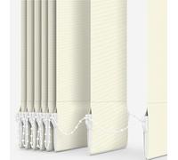 MADE TO MEASURE VERTICAL BLIND REPLACEMENT SLATS LOUVRES by Homesmart Blinds - 89mm 3.5" - FULL RANGE (DIM OUT) (Plain Cream)