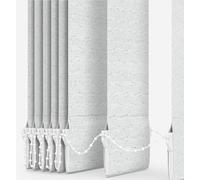 MADE TO MEASURE VERTICAL BLIND REPLACEMENT SLATS LOUVRES by Homesmart Blinds 89mm 3.5" HUGE CHOICE OF FABRICS (Dolphin White, Made To Measure)