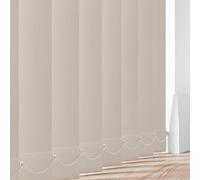 Made to Measure Vertical Blind Slats 89mm (3.5") Wide | Aqualush Beige | PVC Blackout Replacement Vertical Blinds Louvres | Waterproof Window Blind Slats Hangers Weights & Chains or Chainless Option