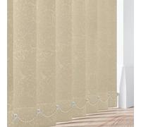 Made to Measure Vertical Blind Slats - 89mm PVC Waterproof Blackout Replacement Louvres for Windows - Lahore - Hangers, Weights & Chains Or Chainless Weights (Ivory)