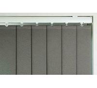 Made To Measure Vertical Blind Slats-White, Cream, Beige, Grey, Dark Grey,Black-89mm (Dark Grey, Up To 2400mm(94.5"))