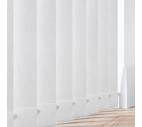 Made to Measure Vertical Blinds Slats - Hambrook Snow Fabric 89mm(3.5") Wide Louvres - Replacement Slats for Windows & Conservatory Blinds with Weights and Chains - Colour Options (Hambrook Snow)