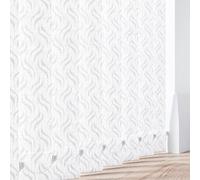 Made to Measure Waterproof Vertical Blinds Slats - PVC Fabric Blackout Replacement Louvres 3.5" (89mm) Wide - Gravity White With Hangers, Weight & Chains Or Chainless Weights - (Gravity White)