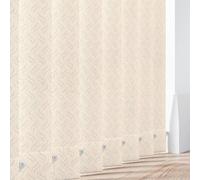 Made to Measure Waterproof Vertical Blinds Slats - PVC Fabric Blackout Replacement Louvres 3.5" (89mm) Wide - Gravity Beige - With Hangers, Weight & Chains Or Chainless Weights - (Gravity Beige)