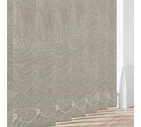 Made to Measure Waterproof Vertical Blinds Slats - PVC Fabric Blackout Replacement Louvres 3.5" (89mm) Wide - Havana Beige -With Hangers, Weight & Chains Or Chainless Weights -Easy Fit (Havana Beige)