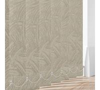 Made to Measure Waterproof Vertical Blinds Slats - PVC Fabric Blackout Replacement Louvres 3.5" (89mm) Wide -Havana Cream-With Hangers, Weight & Chains Or Chainless Weights - Easy Fit (Havana Cream)