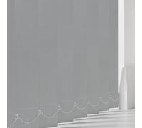 Made to Measure Waterproof Vertical Blinds Slats - PVC Fabric Blackout Replacement Louvres 3.5" (89mm) Wide - Aqualush Grey- With Hangers, Weight & Chains Or Chainless Weights - Easy Fit (Grey)