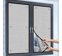 Made To Measure Window Insulation Kit, 9mm Double Aluminium Bubble Insulation Foil, Keep Warm Thermal Windowfilm Protection Blackout, for Sun Room/Rental Apartment/Office(Silver)