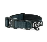MADE TO ROAM Comfort Collar - Adjustable Nylon Dog Collar with Soft Padding, Light Aviation Aluminum Buckle, Airtag Holder Included, for Small, Medium and Large Dogs (Colorado Nightsky, Size 4)