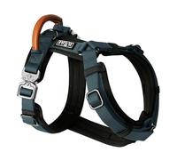 MADE TO ROAM Premium Explorer Harness - Y-Shaped Dog Harness with Adjustable Durable Nylon, Soft Padding, Metal Buckles and Leather Handle for Small, Medium, Large Dogs (Colorado Nightsky, Size 5)