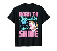 Made to Sparkle and Shine Magical Unicorn Kawaii Fun T-Shirt