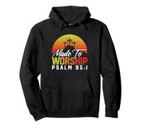 Made To Worship Christian Faith-Based Inspirational Gift Pullover Hoodie