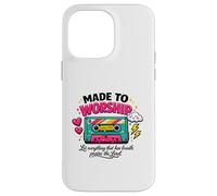 Made To Worship Christian Faith Cassette Design Case for iPhone 14 Pro Max