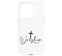 Made To Worship Cross Psalm 95:1 Christian Believer Case for iPhone 15 Pro