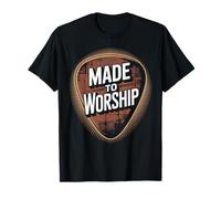 Made to Worship Guitar Praise Guitarist Christian Guitar T-Shirt