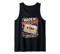 Made to Worship Psalm 150:1 Retro Cassette Worship Tank Top