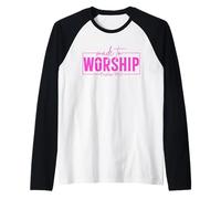 Made to Worship Psalm 95 1 Christian Bible Verse Raglan Baseball Tee