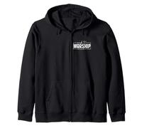 Made To Worship Psalm 95 Christian Bible Verse (Pocket&Back) Zip Hoodie