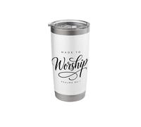 Made to Worship Psalms 95:1 Scripture Faith Inspirational Stainless Steel Insulated Tumbler