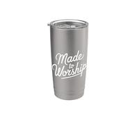 Made to Worship Scripture Bible Paslm Prayer Christian Lord Stainless Steel Insulated Tumbler