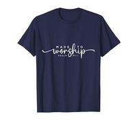 Made to Worship T-Shirt, Men, Navy Blue, XX-Large