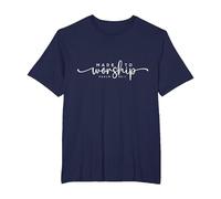 Made to Worship T-Shirt, Men's Big and Tall, Navy Blue, 4X Tall