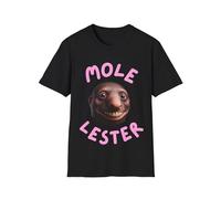 Made4Giggles Mole Lester Tshirt Funny Joke Gift for Men Stag Do Accessories (UK, Alpha, L, Regular, Regular, Black)