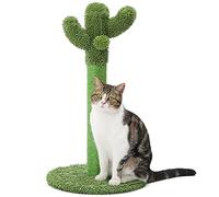 Made4Pets Cat Scratching Post, 25.6" Cactus Cat Scratcher Kitten Scratch Post with Sisal Rope for Indoor Cats Claw Scratcher, Vertical Green Cat Tree with Dangling Ball for Kitties Medium