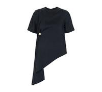 Madea Asymmetric Top - female - Loulou Studio - Blouses - Black - S - Blouses & Shirts S
