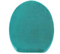 Madeals Microfiber Toilet Lid Cover Soft and Absorbent, Comfortable Bathroom Toilet Lid Cover Seat Fits Most Size Toilet Lids for Teal