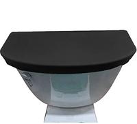 Madeals Velvet Toilet Tank Cover Soft and Absorbent, Comfortable Bathroom Toilet Tank Lid To Fit Different Sizes Of Toilet Tank Black