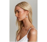 Madein Women's Gold & Ivory Gemstone Pearl Drop Earrings | Size: 20 cm Madein Gold 20 cm