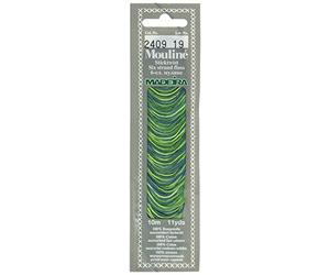 Madeira 017-2409 Mouline Variegated Cotton Embroidery Floss, 11 yd, Amazone