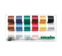 Madeira 8030 Cotona No.30 Sewing Thread Box with 18 Bobbins of 200 m Each