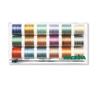 Madeira 8046 Polyneon No.40 Multicolour: 18 x 200m: Spools, polyester, Multi, 200 per