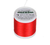 Madeira 9845-1637 2 Ply Polyneon Polyester Embroidery Thread, 40wt/135d 440 yd, Foxy Red