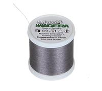 Madeira 9845-1740 2 Ply Polyneon Polyester Embroidery Thread, 40wt/135d 440 yd, Silver Grey