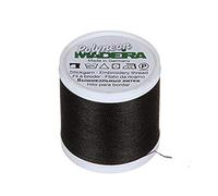Madeira 9845-1800 2 Ply Polyneon Polyester Embroidery Thread, 40wt/135d 440 yd, Black