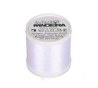 Madeira 9845-1801 2 Ply Polyneon Polyester Embroidery Thread, 40wt/135d 440 yd, Bright White