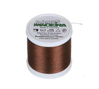 Madeira 9845-1945 2 Ply Polyneon Polyester Embroidery Thread, 40wt/135d 440 yd, Espresso