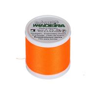 Madeira 9845-1946 2 Ply Polyneon Polyester Embroidery Thread, 40wt/135d 440 yd, Neon Orange