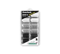 Madeira Aerolock n.180 2000 meters Overlock extra fine black and white