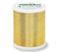 Madeira Brilliant No.40 Thread-Polyamide Blend, for Machine Sewing and Embroidery Projects, Gold4