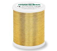 Madeira Brilliant No.40 Thread-Polyamide Blend, for Machine Sewing and Embroidery Projects, Gold7