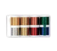Madeira 8012 'Classic' Embroidery Box with 8 Metallic Bobbins 200 m Each