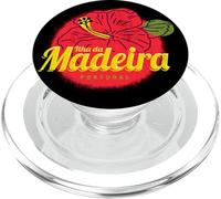 Madeira Hibiscus Flower Island Portugal Vintage Souvenir PopSockets PopGrip for MagSafe