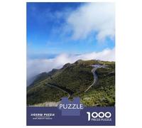 Madeira Hiking Ocean Trees 1000 Piece Jigsaw Puzzle, Historic Square Architecture, Weekend Hobby, Matte Printed Jigsaw, Family Night Game for Families, 70x50cm/1000pcs