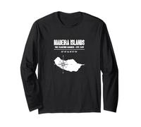 Madeira Islands Compass Vintage Long Sleeve T-Shirt